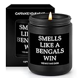 Smells Like Cincinnati Win Scented Candle Football Themed Merch Fan Shop Men Women Sport Stuff Gear Decor Bengals Team Accessories Hustband Father Day Dad Happy Birthday Funny Funny Cool Ideal Gift