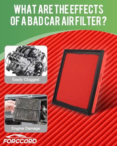 Image of 2-Pack Engine Air Filter Fits for Subaru Forester Ascent Crosstrek Impreza Outback Legacy WRX XV (GAS Only) Air Filter Replacement 16546AA16A Car Accessories