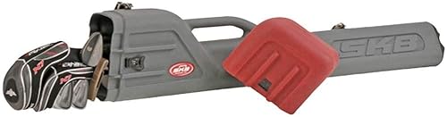 SKB Cases - Estuche portátil de plástico duro ligero para viajes de aerolíneas con correa acolchada y cierres bloqueables, capacidad para 7 a 8