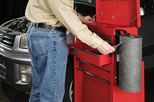 Oil Absorbent Mat Roll for Garage by New Pig | Oil Mats for Garage Floor | Garage Car Mat | Oil Spill Mats | 15" x 50' Roll | Absorbs up to 3.3 Gallons