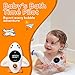 Baby Bath Thermometer - Digital Floating Water Thermometer with LED Display & Color Temperature Alerts, Rechargeable Bath Toy for Infant Bathtub Safety, Newborn Bath Essentials Gift