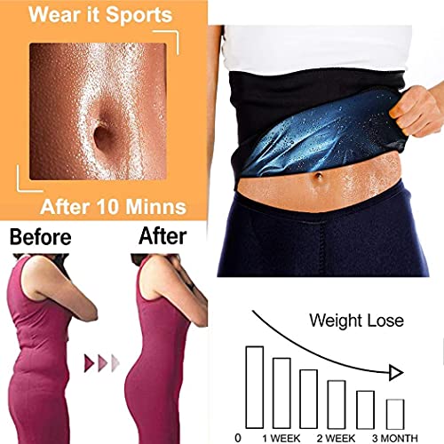Waist Trimmer For Women Sweat Workout Sauna Belt Waist Shaper For Women Bodybuilding Black #TOP4