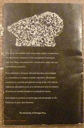 Meteorites B001A9Y434 Book Cover