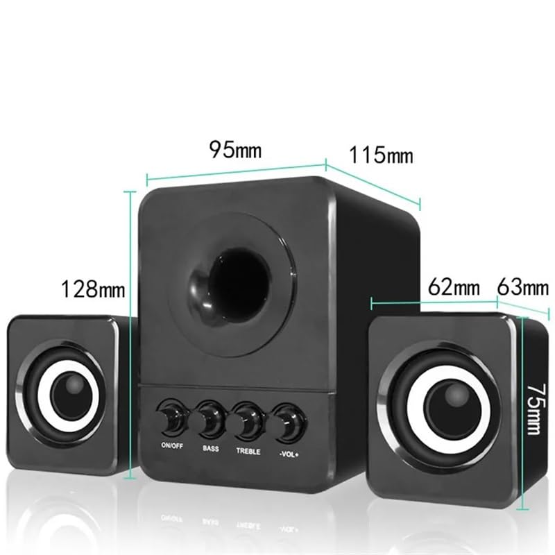 Minialtavoces de escritorio para mejorar el sonido plano de tu ordenador con graves 2.1 2