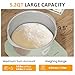 Sunvivi Electric Dough Maker with Weighing Function,5.2QT Dough Mixer with Ferment Function,Household Bread Maker Kitchen Flour Kneading Machine with Stainless Steel Bowl,Face-up Touch Panel