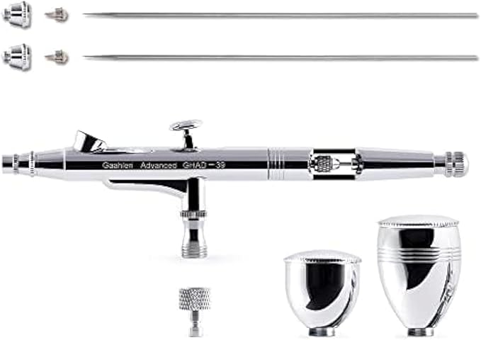 Gaahleri Airbrush Kit, Airbrush Gun Dual-Action Gravity 1/2 & 1/4