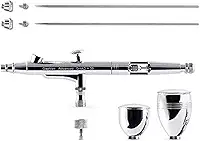 Gaahleri Kit De Aerógrafo, Pistola De Aerógrafo De Dupla Ação, Gravidade, Copo De Fluido De 1/2 E 1/4 Oz, Agulha De 0,35 E 0,5 Mm, Conjunto De Aerógrafo Econômico, Maquiagem, Arte Em Unhas, Pintura,