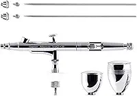 Gaahleri Kit De Aerógrafo, Pistola De Aerógrafo De Dupla Ação, Gravidade, Copo De Fluido De 1/2 E 1/4 Oz, Agulha De 0,35 E 0,5 Mm, Conjunto De Aerógrafo Econômico, Maquiagem, Arte Em Unhas, Pintura,