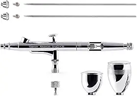 Gaahleri Kit De Aerógrafo, Pistola De Aerógrafo De Dupla Ação, Gravidade, Copo De Fluido De 1/2 E 1/4 Oz, Agulha De 0,35 E 0,5 Mm, Conjunto De Aerógrafo Econômico, Maquiagem, Arte Em Unhas, Pintura,