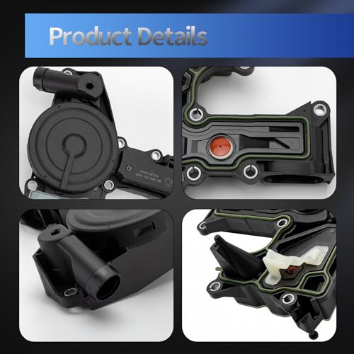 06H103495AE Engine Crankcase Vent Valve Oil Separator Compatible with Audi A4 A5 A6 Q5 Quattro Allroad 2.0T 1.8T, With Breather Hose Tube - Replace# 06H103495AJ 06H103495AK 06H103495AC 06H103495AH by Haipeiyl - Used condition - Image 6