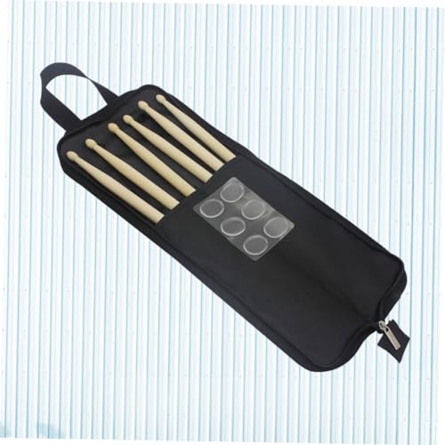 Toyvian 3 Pçs 1 Conjunto Saco De Baqueta Tambor Mute Pads Tambor Silenciador Baquetas Mudo Tambor Si