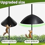 SYITCUN 46cm Squirrel Proof Baffle for Protecting Bird Feeders and Houses,Pole Mount Raccoon Guard Stopper,Heavy-Duty Squirrel Proof Guard for Outside Shepherd Hooks,Bird Feeder Accessories - Image 6
