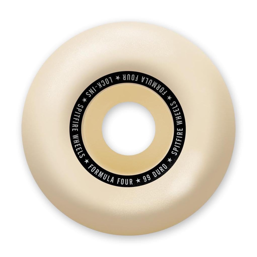 Spitfire Formula Four Lock Ins 99du Wheels Natural 53mm