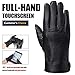 Full-Hand Touchscreen Genuine Leather Gloves, Gift Packaging, Cold Weather Gloves for Men's Texting Driving Winter (XL-9.4