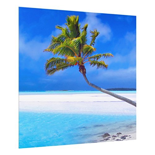 Spritzschutz Glas - Tropical Dream - Quadrat 1:1 59cm x 60cm