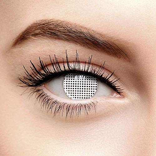 Chromaview Lentillas Blancas de Malla o Rejilla de 1 Día - Sin...