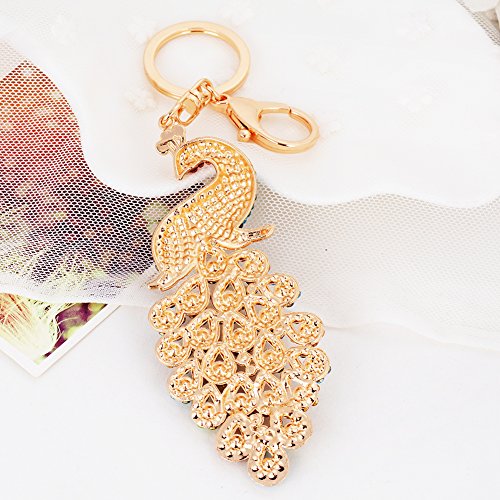 Easya Animal Keychain Cute Key Chian Peacock Key Chain (Xlarge) (Blue) #TOP4