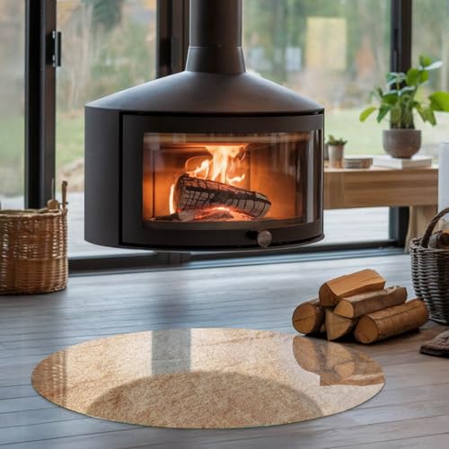 Base de chimenea de 90 cm con acabado de piedra natural pulida 5