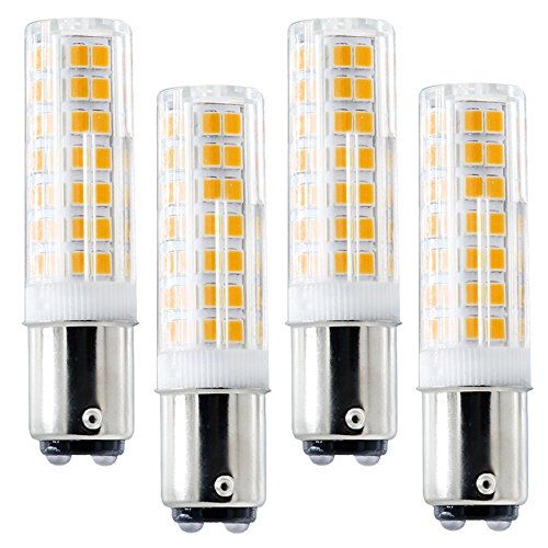 Ba15D Led Bulb 88Leds, Ba15D Double Bayonet Base, 6W 120V 60W Equivalent, Dimmable Sewing Machine Lamp (Pack Of 4) (Ba15D Warm White 3000K) #TOP1