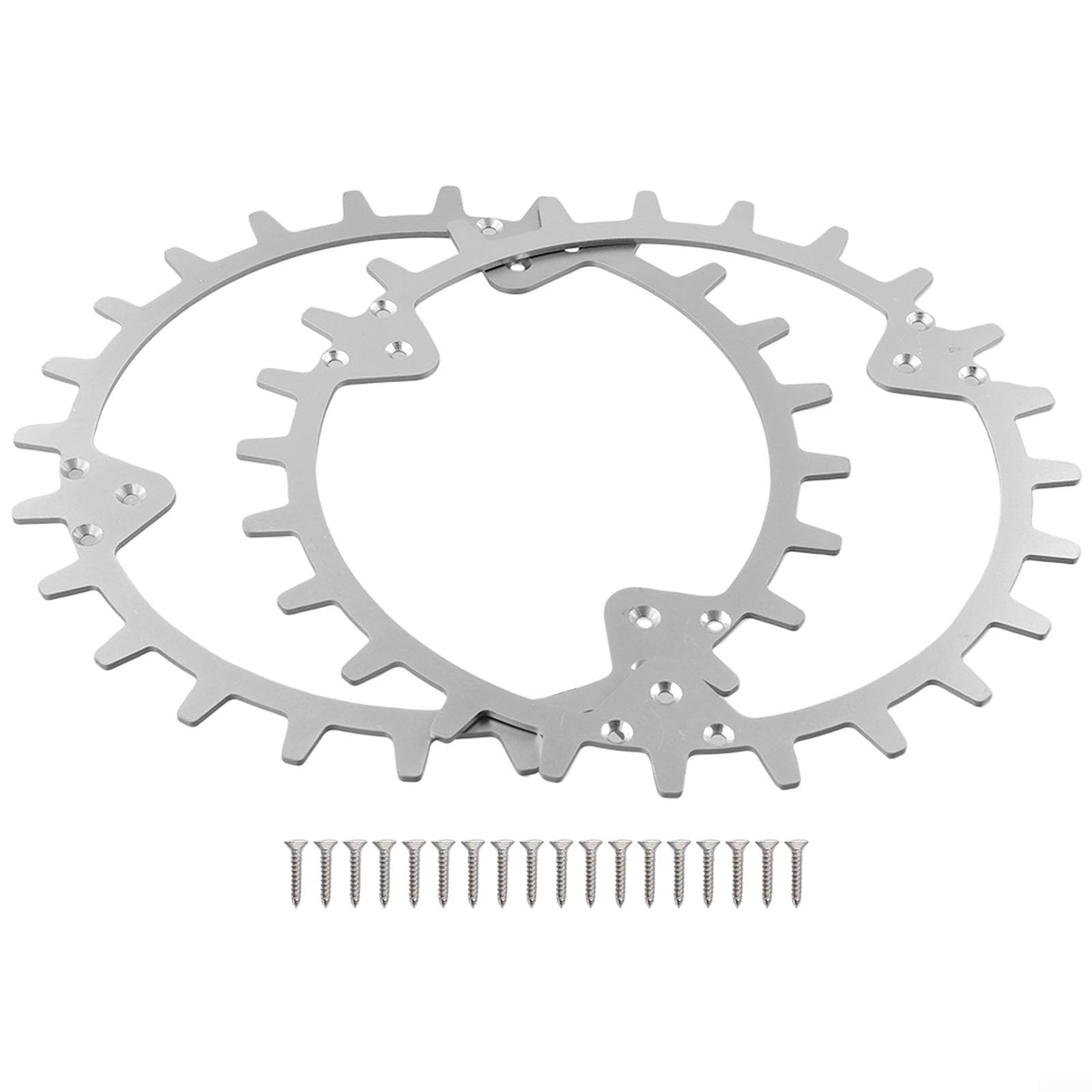 Kit de polea de tracción de acero inoxidable para cortacésped robot para 420 320 430X 435X 440 450X, incluye 21 tornillos inoxidables para un mejor agarre en césped húmedo o desigual