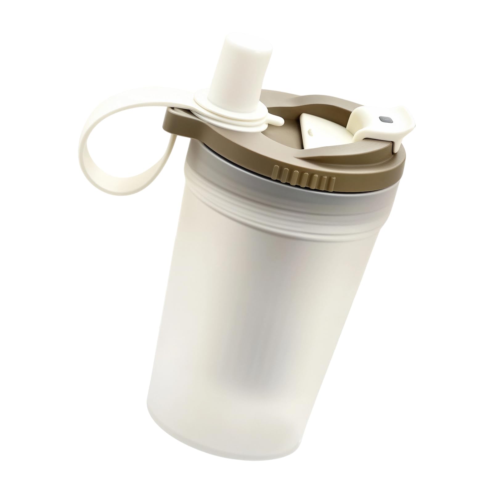 Tsophreniq Multifunctional 400ml Cup Drinking Bottle with Straw and Tea Strainer Perfect for Students and Professional Outdoor Sports Water Bottle