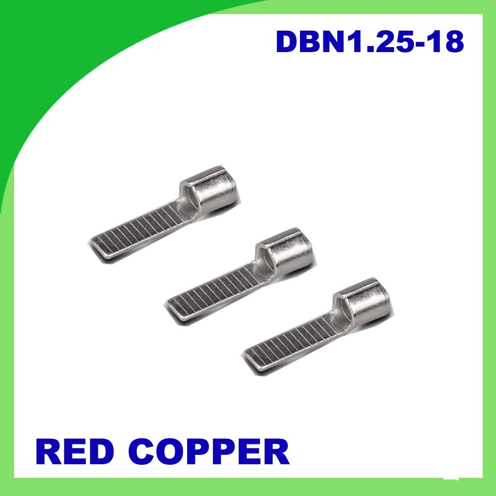 Davitu DBN1.25-18 1000 PCScold-pressure terminal Fully insulated female connector Electrical Crimp Terminal - (Color: silver)