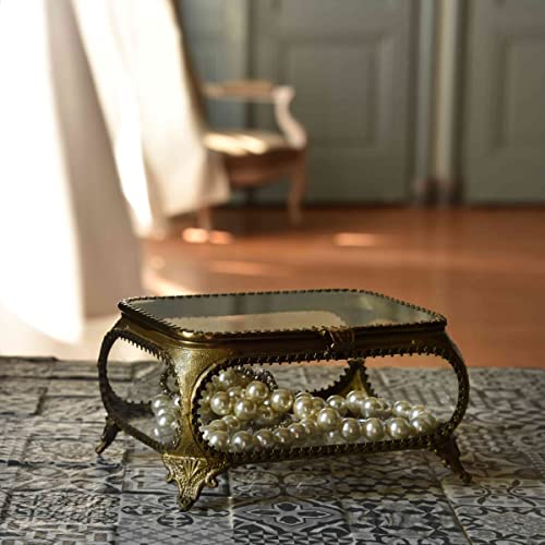 Boîte à bijoux verre et métal Cover