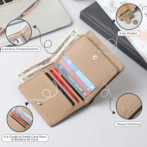 Image of VEMILIO Mens Wallet Belt Combo | Vegan Leather Bi-Fold Wallet with Coin Pocket & Reversible Belt | Gift Combo Set for Men & Boys (Beige)