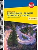 Falk Straßenatlas 2024/2025 Deutschland, Schweiz, Österreich 1:300.000: mit Europa 1:4,5 Mio. (Falk Atlas)