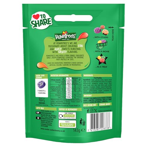 Rowntrees Fruit Pastilles Bolsa 143 g miniatura 3