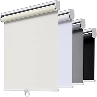 AOSKY Cordless Roller Shades Blackout Blinds for Windows Room Darkening ...