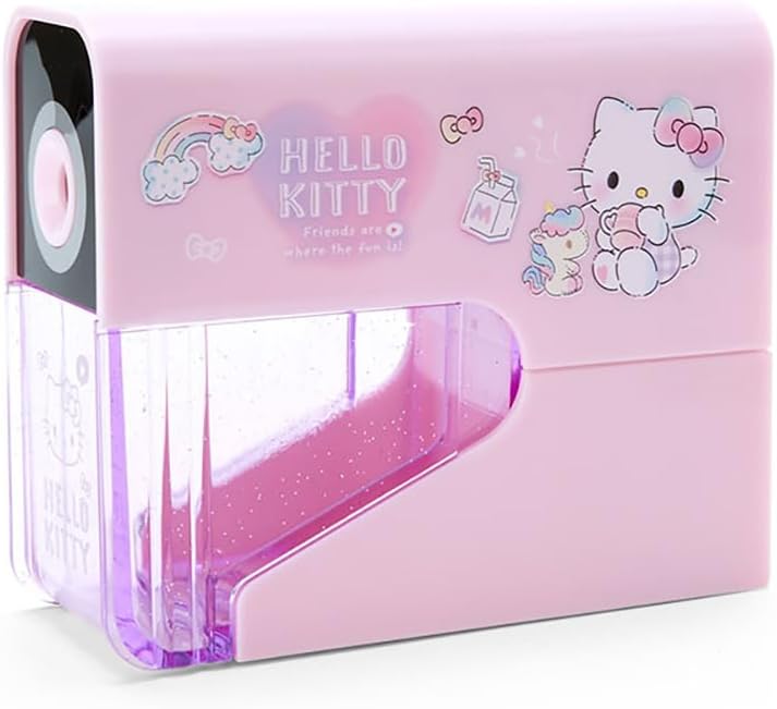 Sanrio 436747 Electric Sharpener, Hello Kitty, Hello Kitty, 2.0 x 4.9 x 4.1 inches (5 x 12.5 x 10.6 cm), Kids Learning Stationery, Character