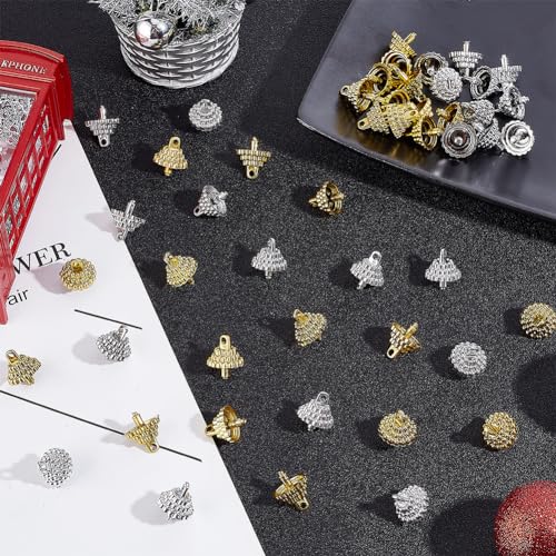 arricraft 200 Pcs 2 Colors Christmas Hangers Caps - Image 4