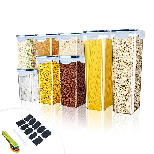 Catálogo para Comprar On-line Recipientes para cereales los 10 mejores. 42 KIROGILY Contenedores de Alimentos Premium, sin BPA, Seguros y Duraderos, Apilables, juego de 8 Recipientes Herméticos para Almacenar, Adecuados para Cocina, Refrigerador,...