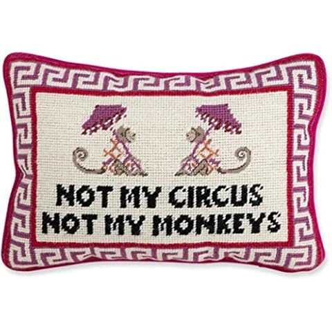 FURBISH Needlepoint Throw Pillow Cover