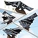 fisca RC Airplane Remote Control B-2 Spirit Stealth Bomber Plane, 2.4Ghz 2CH Foam Drone Ready to Fly Aircraft Toy for Kids and Adults