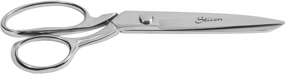 Scissors Sticen 8-Inch Stainless Steel; Cut Multiple Layers of Fabric, Denim, Even Silk with Ease; Stay Sharp Longer; Will Not Flex or Bend; Lightweight; Ideal for Cutting Patterns and Trimming Seams