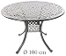 Produktbild Hanseatisches Im- & Export Contor GmbH Gartentisch, Aluguss (rund, Ø 106 cm)