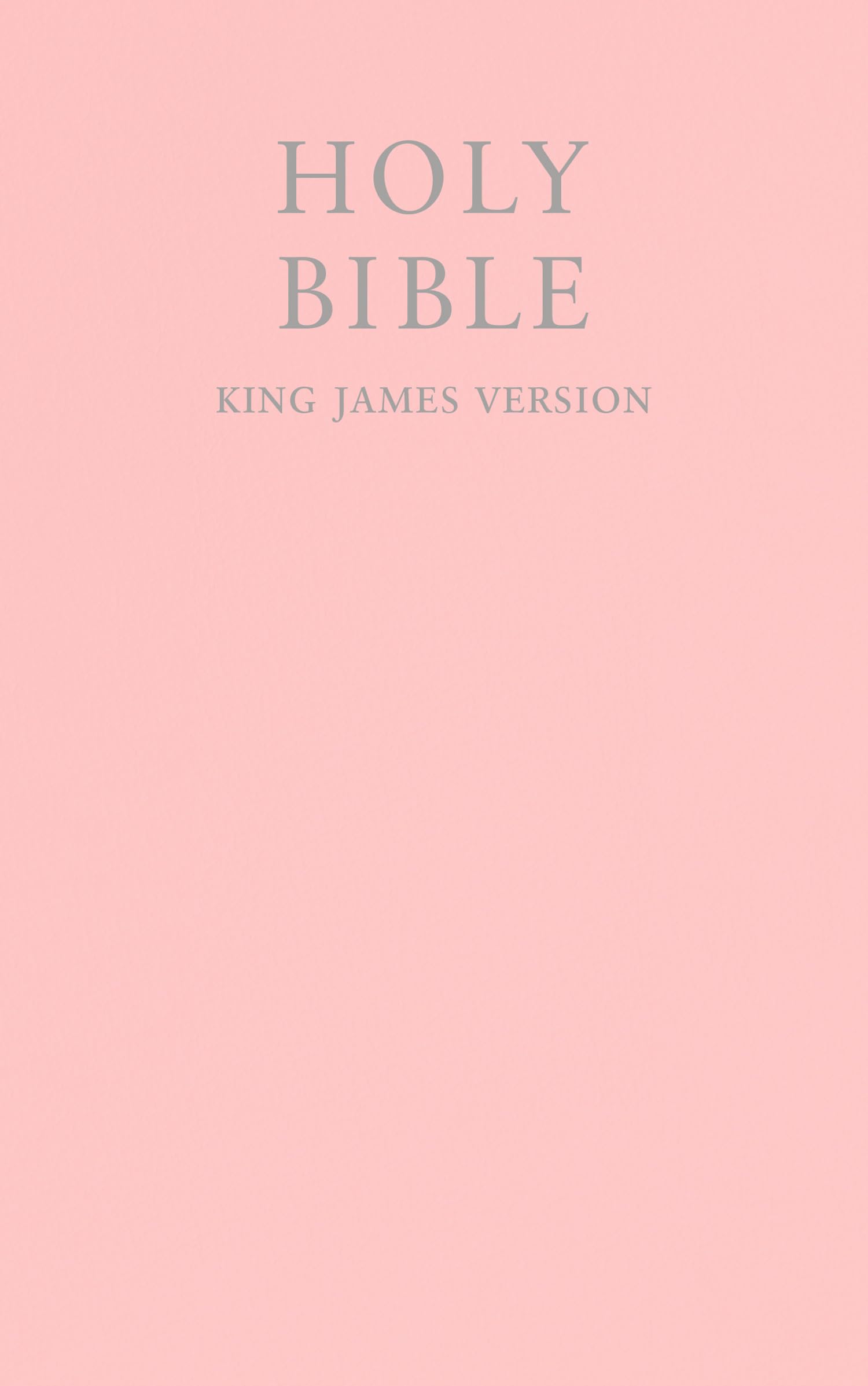 HOLY BIBLE: King James Version (KJV) Popular Gift & Award Pink Leatherette Edition