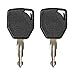 QTMY 2 Pack 81404 Key for Terex JCB and Fermac Backhoes 760 860