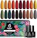 Beetles Smalto Semipermente per Unghie in Gel, 20 Colori Smalto Gel Per Unghie 5ml, Smalto per Unghie Gel Base Coat e Top Coat 7,5ml, Lampada UV / LED Asciugatura, Kit Regalo di Bellezza Manicure