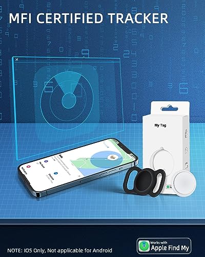 Vebiso GPS Tracker for Dogs, Mini GPS Cat Tracker, Real-Time Location Pet Tracking Smart Activity Tracker (iOS Only), No Monthly Fee, Compatible with Apple Find My, GPS Tracker for Cats and Dogs