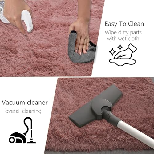 Tapis de salon lavable facile à nettoyer pour grand espace