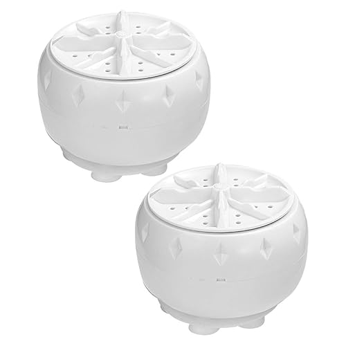 GALPADA 2pcs Portable Mini Washing Machine with Turbo Agitator, Compact