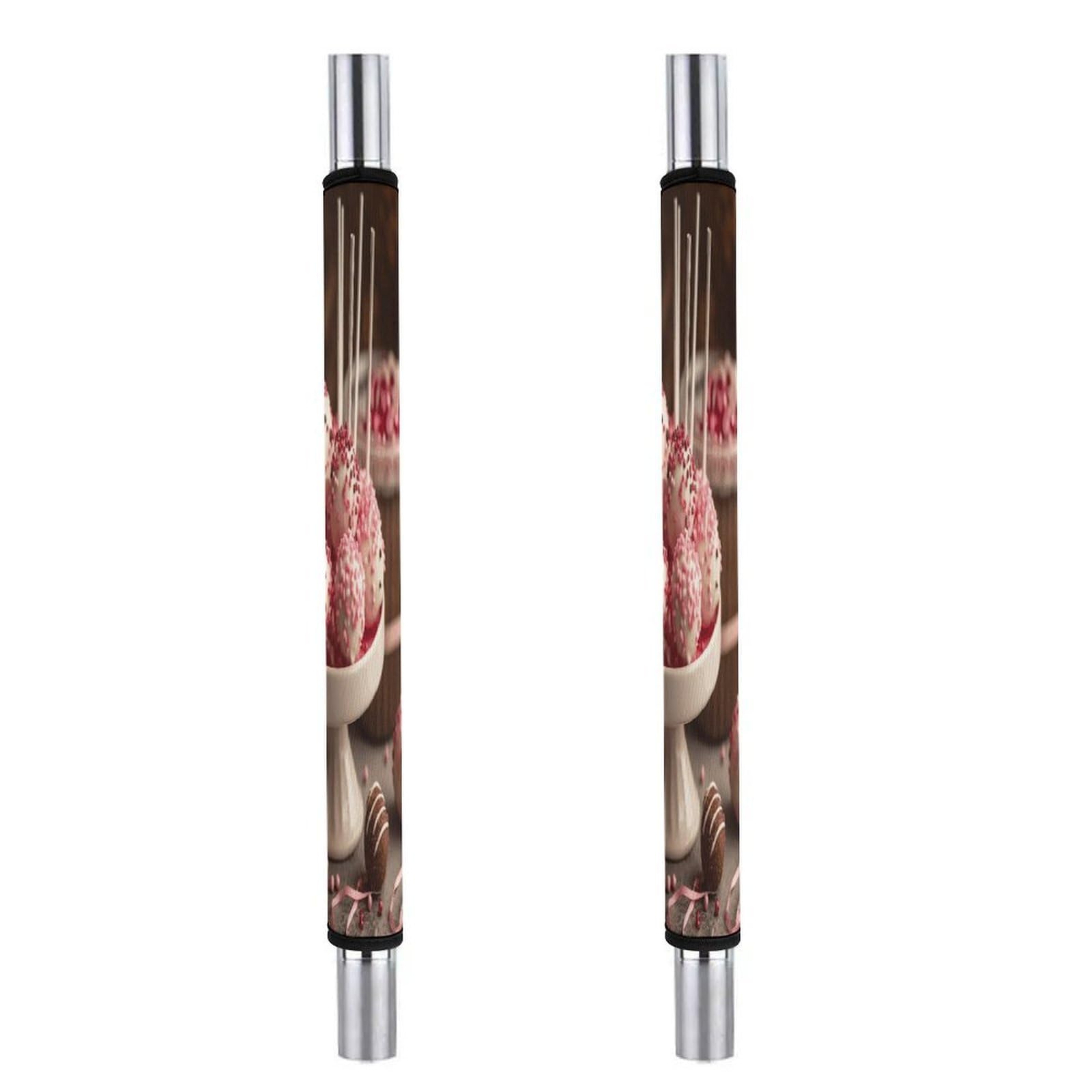 Adfgyerh Style Stack Of Cake Pops Refrigerator Door Handle Covers 2 Pcs, Refrigerator Handle Covers Non-Slip Fridge Handle Covers For Oven Microwave Dishwasher Appliance Door Sleeves
