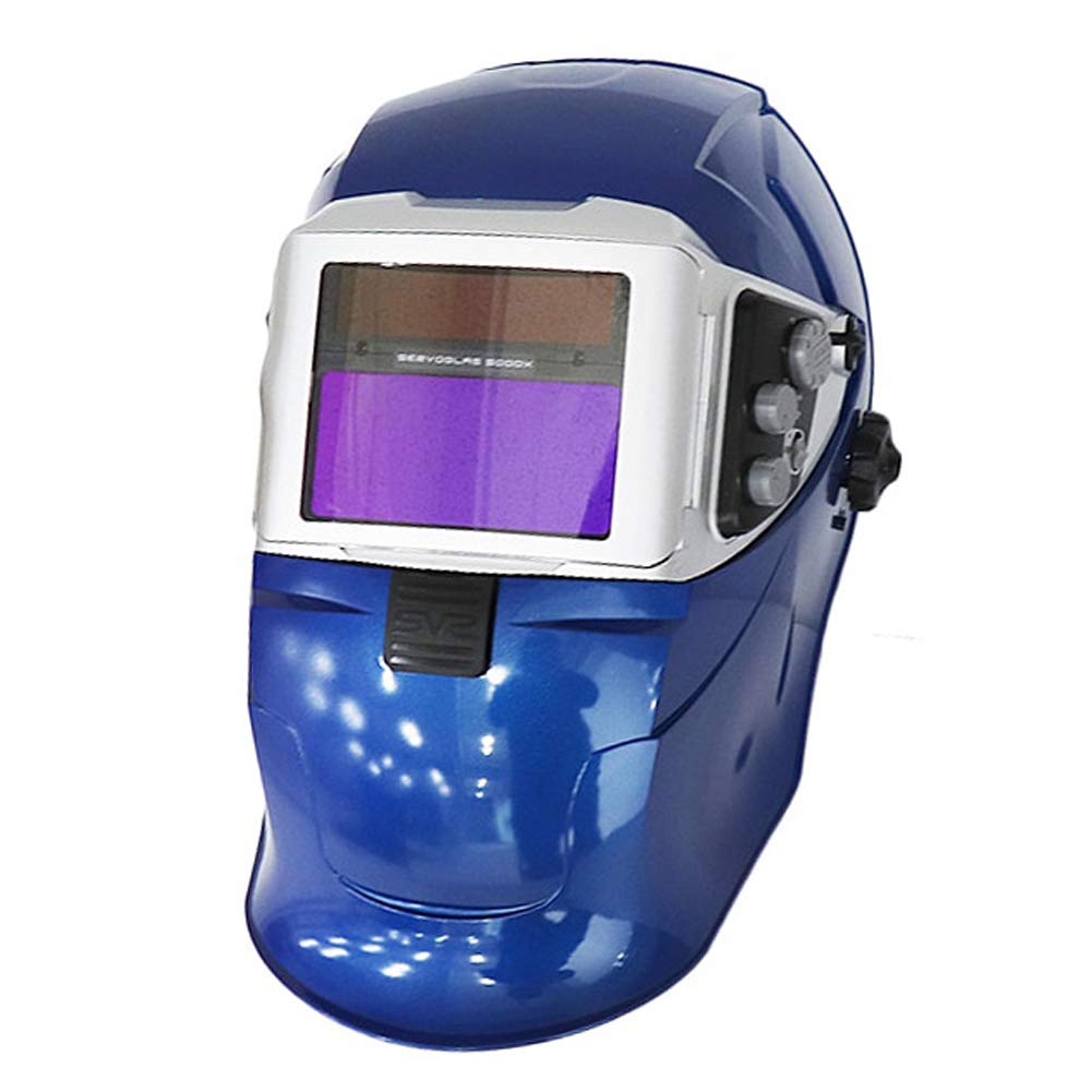 [KEMOEM] Servore 5000X-Slide Auto Lift Auto Darkening Welding Helmet Shade #9-13 (Blue)