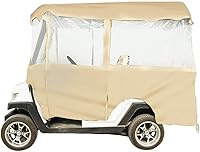 Vista 10 de VEVOR Golf Cart Enclosure, Polyester Driving Enclosure, Club Car Covers Universal Fits for Most Brand Carts, Sunproof and Dustproof Outdoor Cart