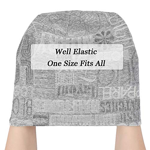 Image of ZLYC Cotton Thin Slouchy Beanie Hat for Men Women Fashion Soft Stretch Knit Skull Cap