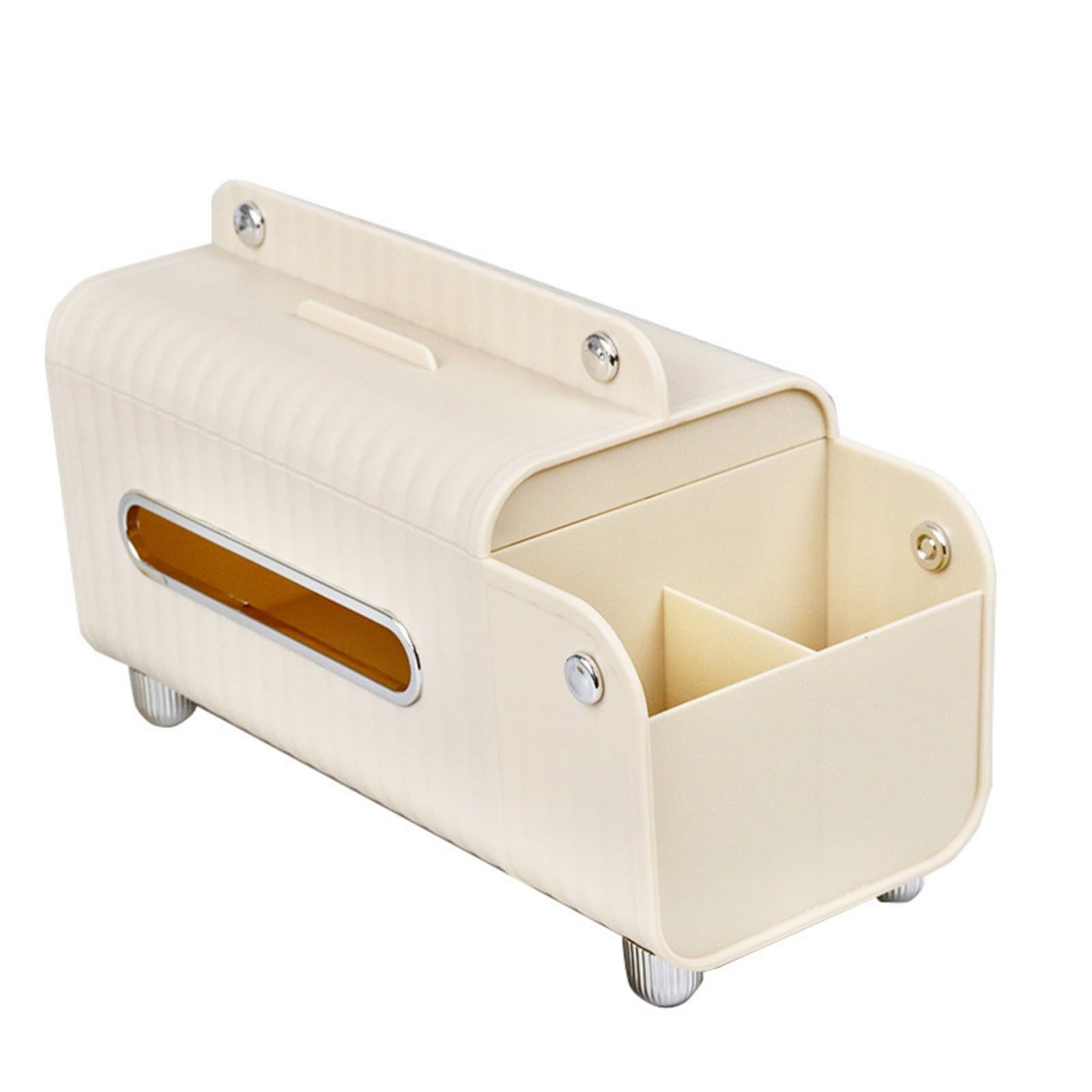 Kalttoy Yellow Multifunctional Tissue Container Sturdy Tissue Box Covers With Multipurpose Storage Space For Living Room Bathroom Case