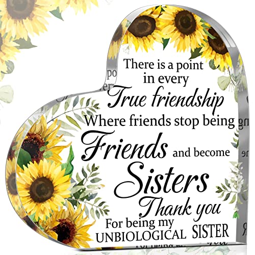 Spiareal Friends Gifts for Women Friendship Graduation Plaque Best Flower Sister Birthday Bestie...